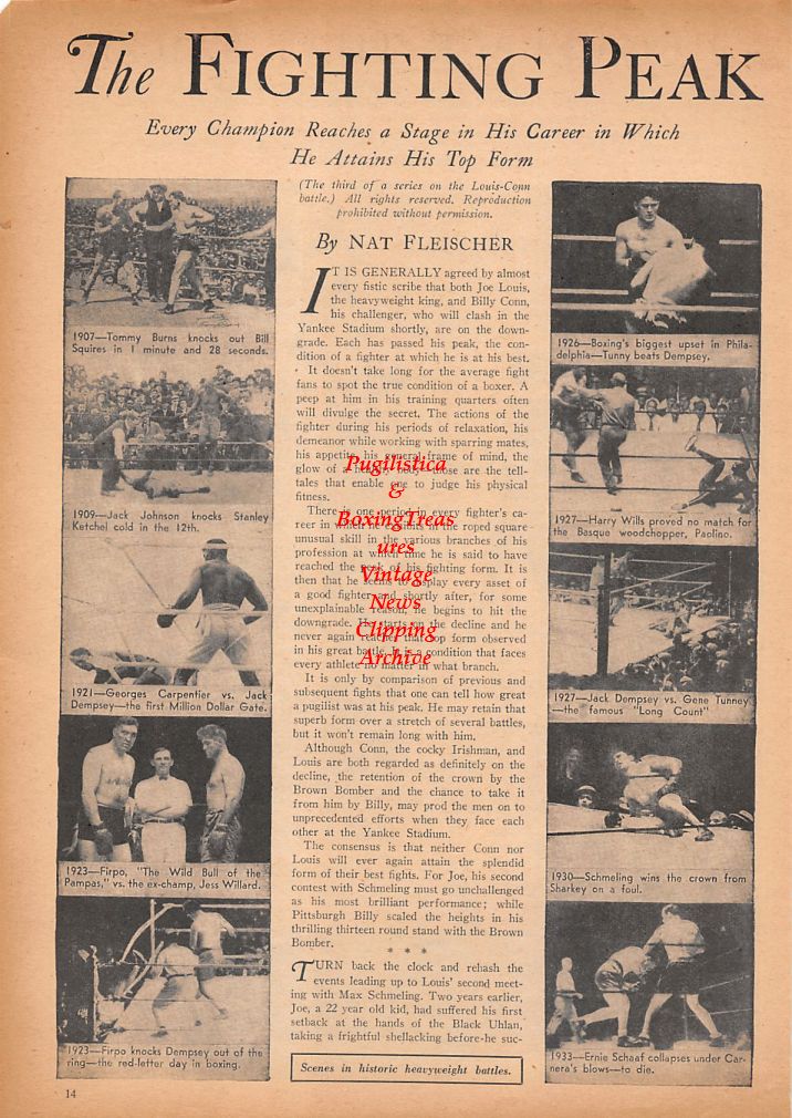 Boxing News Clipping #689 - Jack Johnson vs. James J. Jeffries