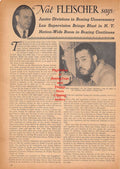 Boxing News Clipping #696 - Joe Louis, James J. Johnston, James P. Dawson