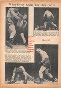 Boxing News Clipping #703 Rocky Graziano vs. Freddie Cochrane, Marty Servo and Harold Green