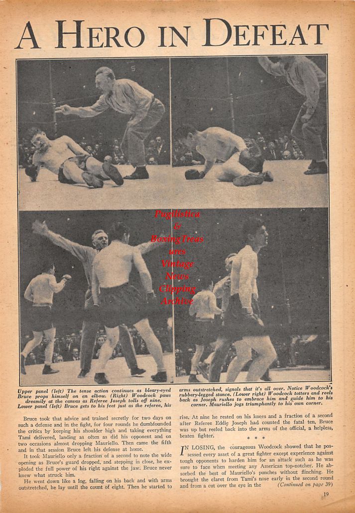 Boxing News Clipping #707 - Nick Moreno, Nolan Sharp, Nick Diaz, Baby Gonzales, Bruce Woodcock vs. Tami Mauriello