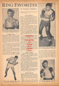 Boxing News Clipping #710 - Frank Vigeant, Sammy Anders, Frankie Conti, Jackie Blount, Jack Johnson