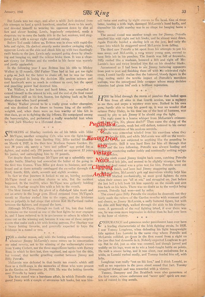 Boxing News Clipping #717 - Nat Fleischer's "King Of The Ring" in Honolulu