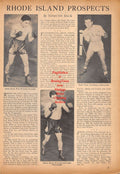 Boxing News Clipping #718 - Ernie Giusti, Ernie Forte, Jimmy Ruzzo, John L. Sullivan, Nonpareil Jack Dempsey