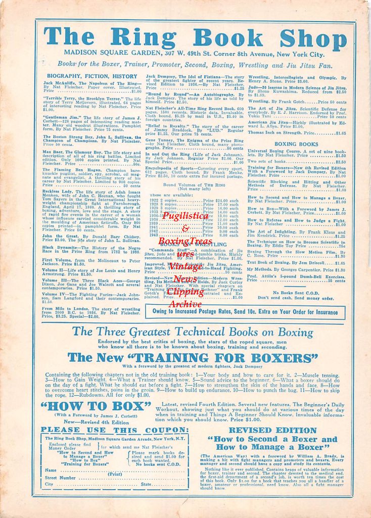 Boxing News Clipping #72 - Beau Jack, Bob Montgomery