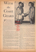 Boxing News Clipping #724 - WWII Military Boxing, Ray Lowry, Joseph Evans, Jack Sostrin, John Snyder and Others