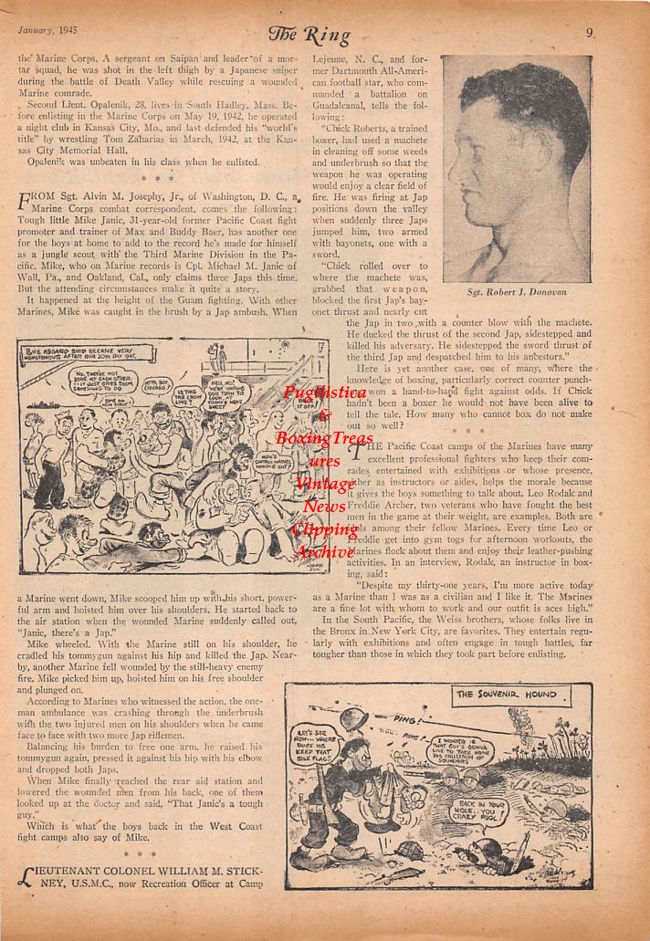 Boxing News Clipping #726 - Joe Louis vs. Johnny Denson, Robert R. Donovan