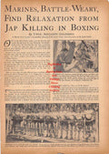 Boxing News Clipping #73 - 1944 Boxing Marines, Vin Panetta, Joe Tierney, New Britain Island, John C. Riddle, Lawrence A. McCarter, Chief Quinton, Dick McGinn