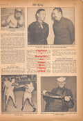 Boxing News Clipping #733 - Frankie Caruso, John E. Downey and Arthur Donovan, John L. Fitzgerald, Bill Cohan, Joss Brothers, Floriant Desmarais, Autrey Barnes, Trigger McPhail