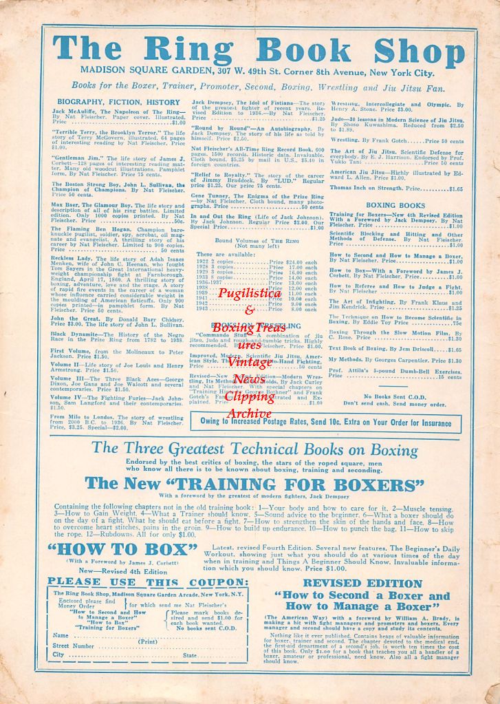 Boxing News Clipping #746 - Lee Oma vs. Tami Mauriello