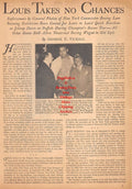 Boxing News Clipping #748 - Joe Louis Exhibition, Marty Gallagher, Speedy Dixon, Primo Carnera, Jack Dempsey