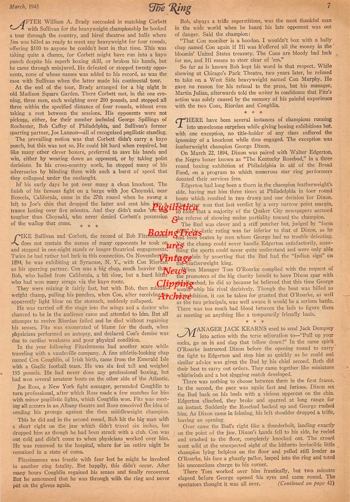 Boxing News Clipping #749 - Lee Oma vs. Tami Mauriello II