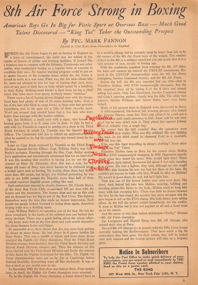 Boxing News Clipping #750 - Fritzie Zivic vs. Billy Arnold