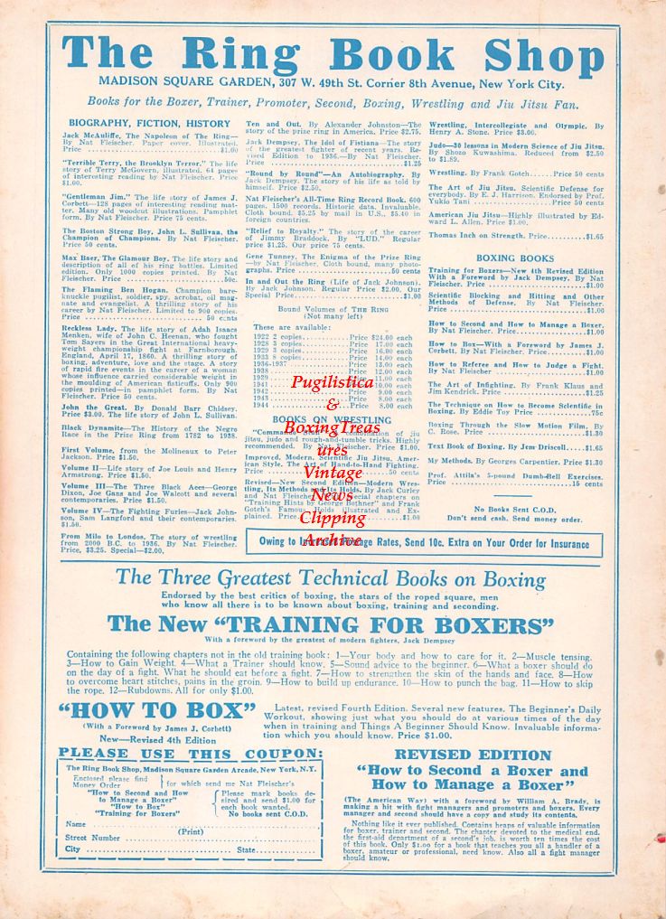 Boxing News Clipping #759 - Freddie "Red" Cochrane