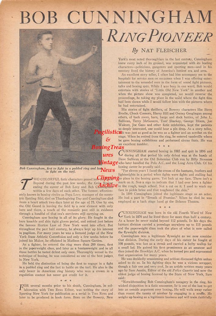 Boxing News Clipping #761 - Johnny Greco vs. Bobby Ruffin, Sam Cunningham
