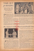 Boxing News Clipping #766 - Military Boxing, Fidel LaBarba, Walter Speight Jr., Louis Jiminez, Robert Mankin and others