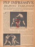 Boxing News Clipping #779 - Willie Pep vs. Phil Terranova, WWII Marine Air Group Boxing Team