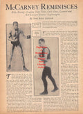 Boxing News Clipping #798 - Joe Gans, Benny Leonard, Battling Siki, Georges Carpentier