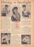 Boxing News Clipping #805 - Jackie Solomons, Blondy Baggett, Corky Gonzales, Al Thornton, Enrico Bertola