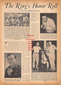 Boxing News Clipping #819 - Jimmie Jones, Tommy Carbonaro, Joe Molinari, Georgie Abrams, Patrick O'Brien, WWII Military Boxing