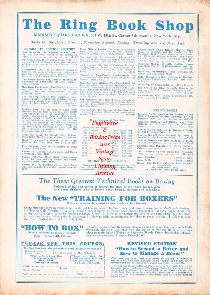 Boxing News Clipping #825 - Tony Janiro
