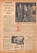 Boxing News Clipping #84 - Ruby Margolin, Henry Armstrong, Ken Overlin, Vic Grupico, Al Couture