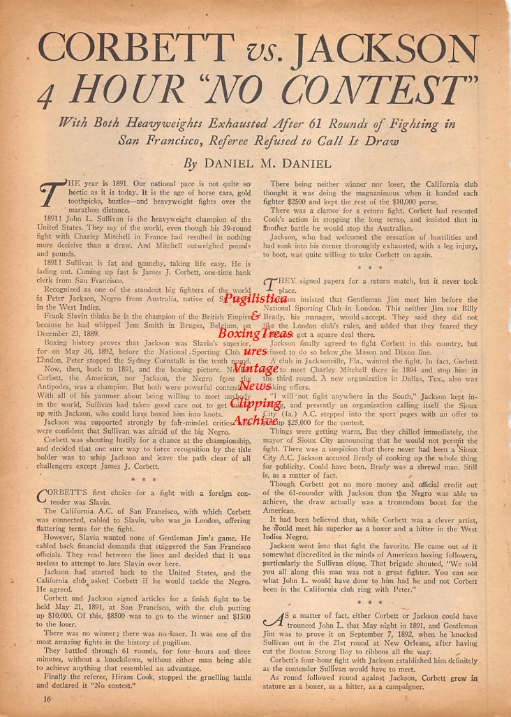 Boxing News Clipping #840 - Rocky Graziano vs. Freddie "Red" Cochrane