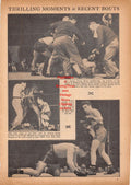 Boxing News Clipping #843 - Jose Basora vs. Jake LaMotta, Tony Janiro vs. Johnny Greco, Allie Stoltz vs. Wesley Mouson, Archie Moore vs. Jimmy Bivins