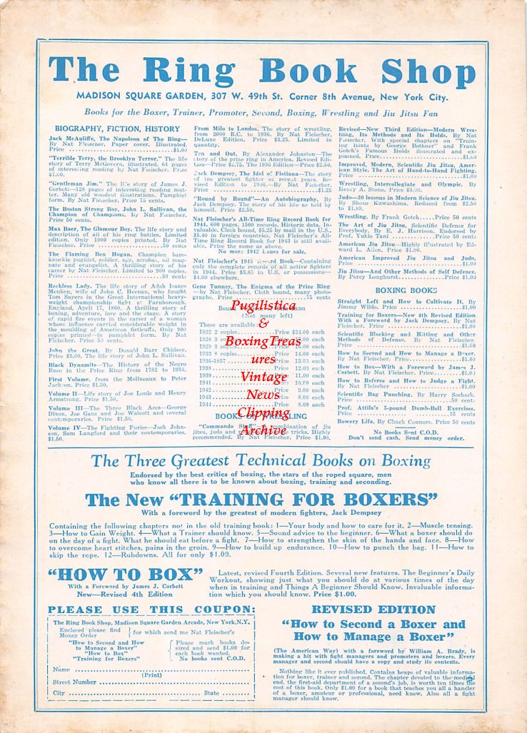 Boxing News Clipping #847 - Tippy Larkin