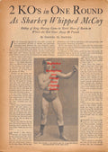 Boxing News Clipping #854 - Tom Sharkey, Rocky Graziano vs. Harold Green