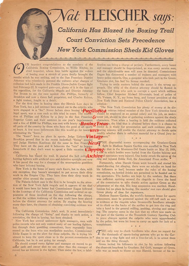 Boxing News Clipping #857 - Mickey Walker