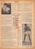 Boxing News Clipping #883 - Sugar Ray Robinson, Rocky Graziano, Bruce Woodcock, Tami Mauriello
