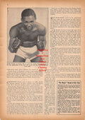 Boxing News Clipping #884 - Chalky Wright, Jake LaMotta, Archie Moore