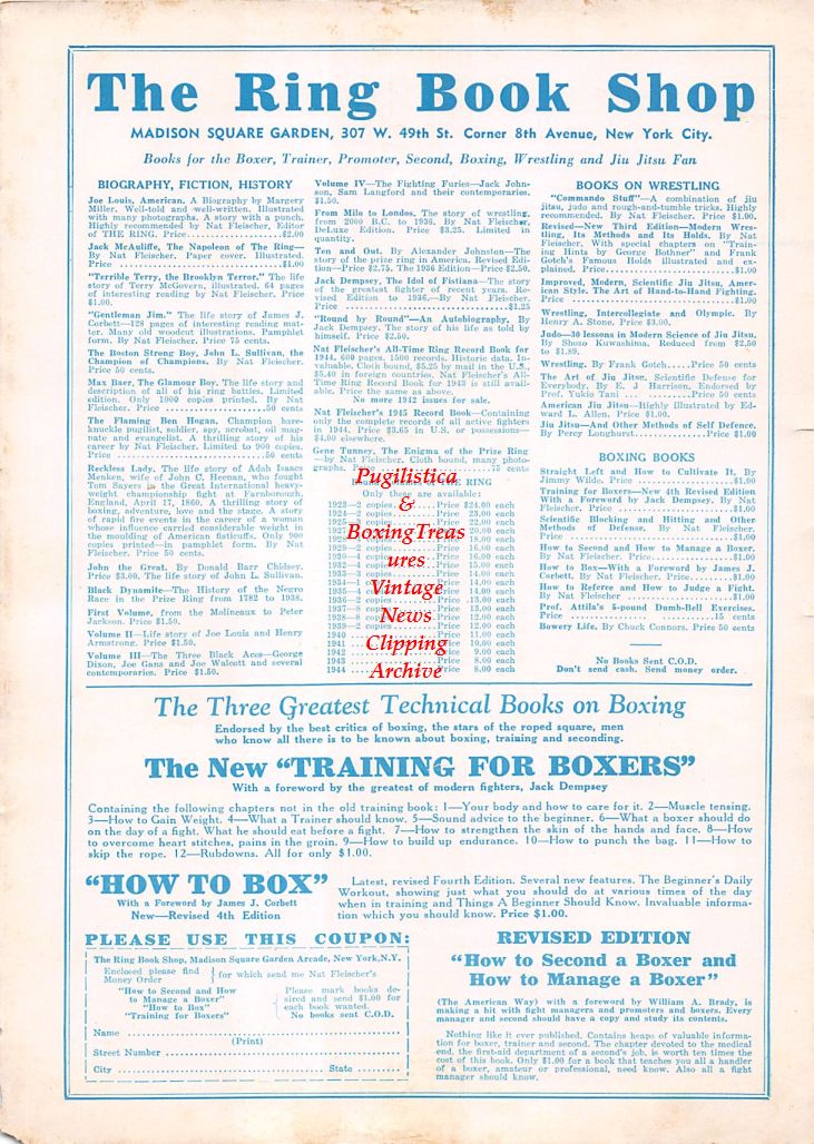 Boxing News Clipping #886 - Gus Lesnevich