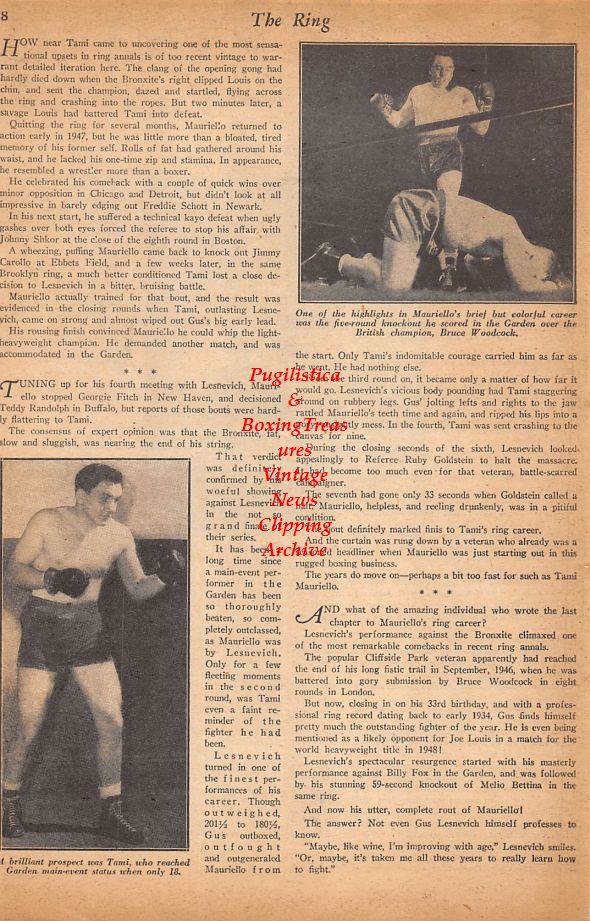 Boxing News Clipping #890 - Tami Mauriello