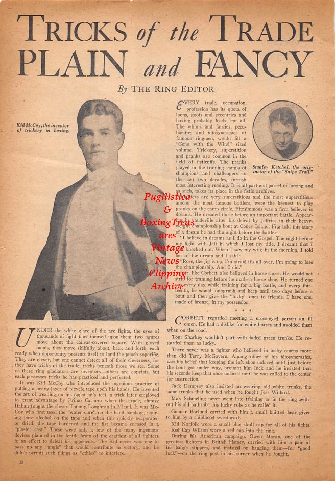 Boxing News Clipping #903 - Kid McCoy, Stanley Ketchel