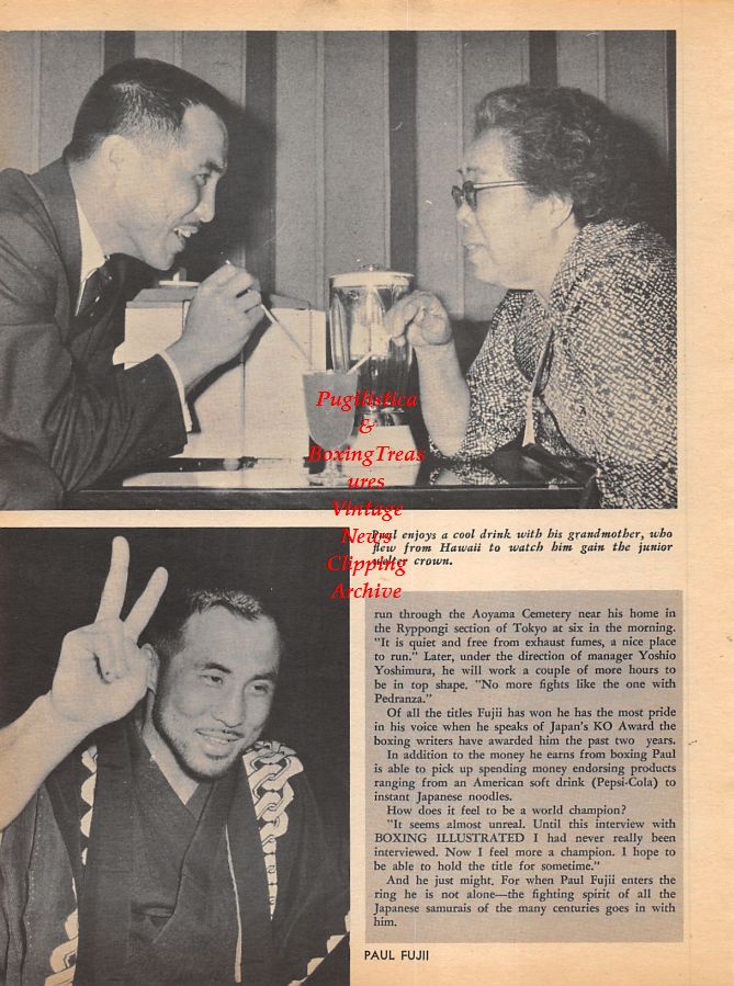 Boxing News Clipping #925 - Paul Fujii, Sandro Lopopolo