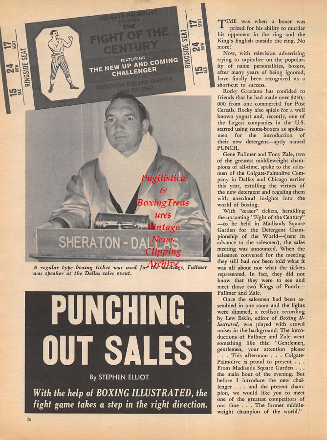 Boxing News Clipping #926 - Gene Fullmer