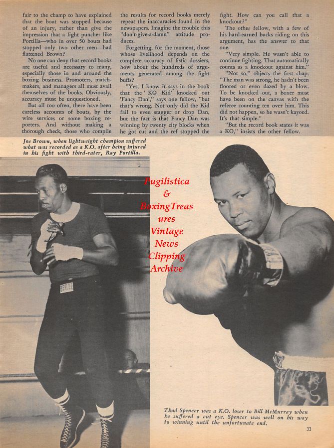 Boxing News Clipping #930 - Boone Kirkman vs. Doug Jones, Joe Brown, Thad Spencer