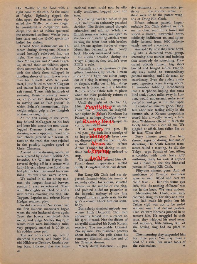 Boxing News Clipping #934 - Brian London knocked out by Muhammad Ali