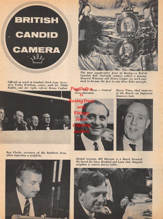 Boxing News Clipping #935 - Kid Miller, Fix Njelamanda, Doba Doba, Lonsdale Belt, Harry Vines, Nat Basso and others