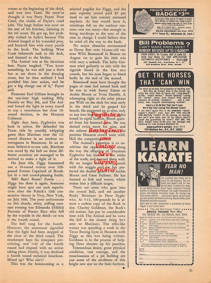 Boxing News Clipping #939 - Frank Hagney