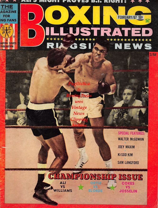 Boxing News Clipping #944 - Joe Louis vs. Arturo Godoy, Muhammad Ali