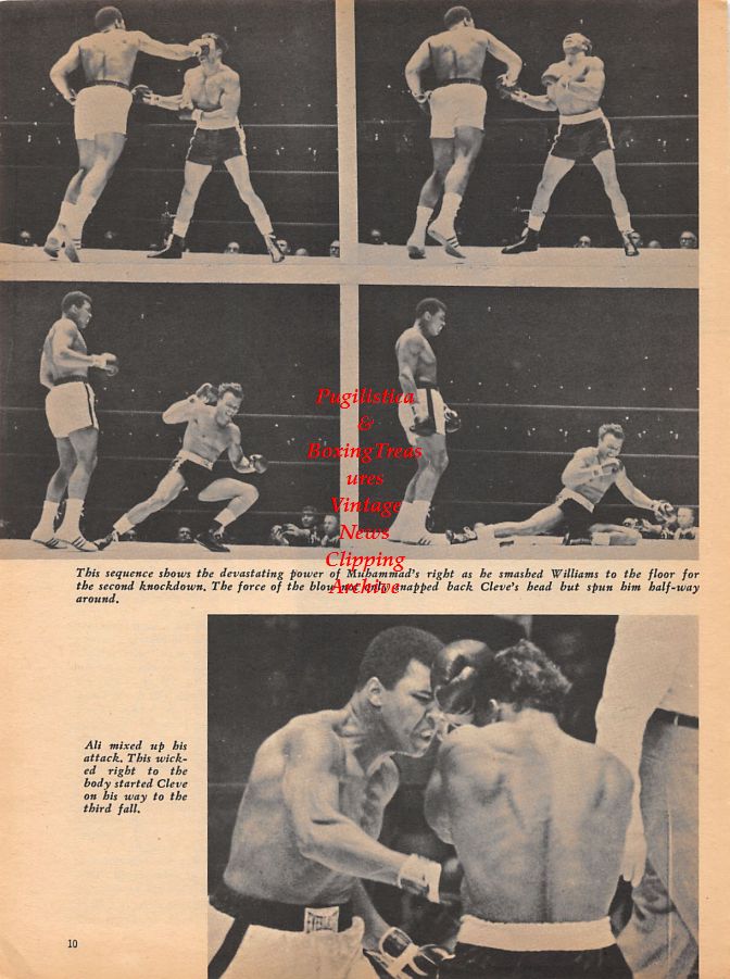 Boxing News Clipping #947 - Muhammad Ali vs. Cleveland Williams, Ernie Terrell