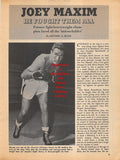 Boxing News Clipping #959 - Joey Maxim, Freddie Mills, Olle Tandberg
