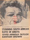 Boxing News Clipping #96 - Arnold Taylor vs. Romeo Anaya