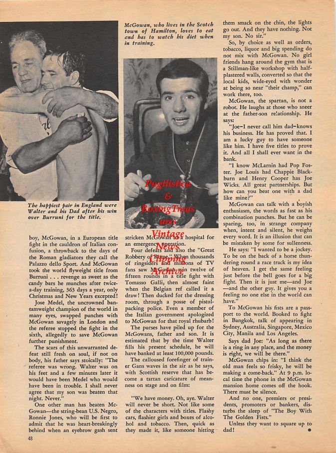Boxing News Clipping #965 - Walter McGowan
