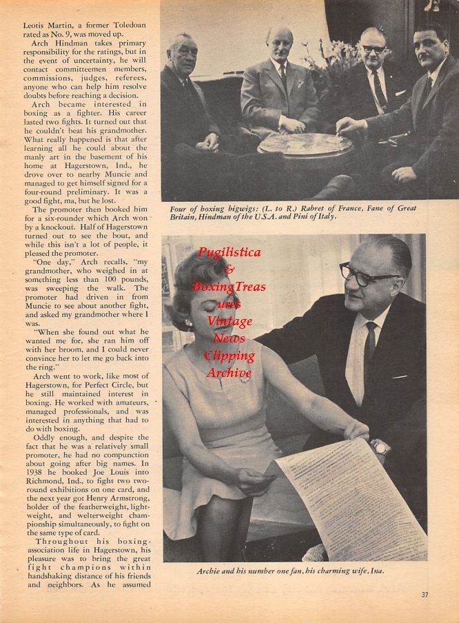 Boxing News Clipping #991 - Archie Hindman