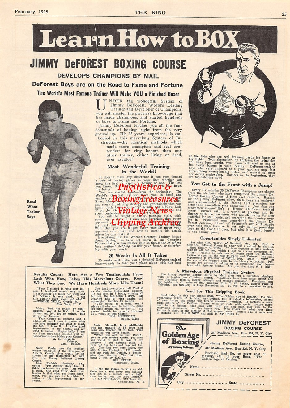 Boxing News Clipping #1861 - George Tasker