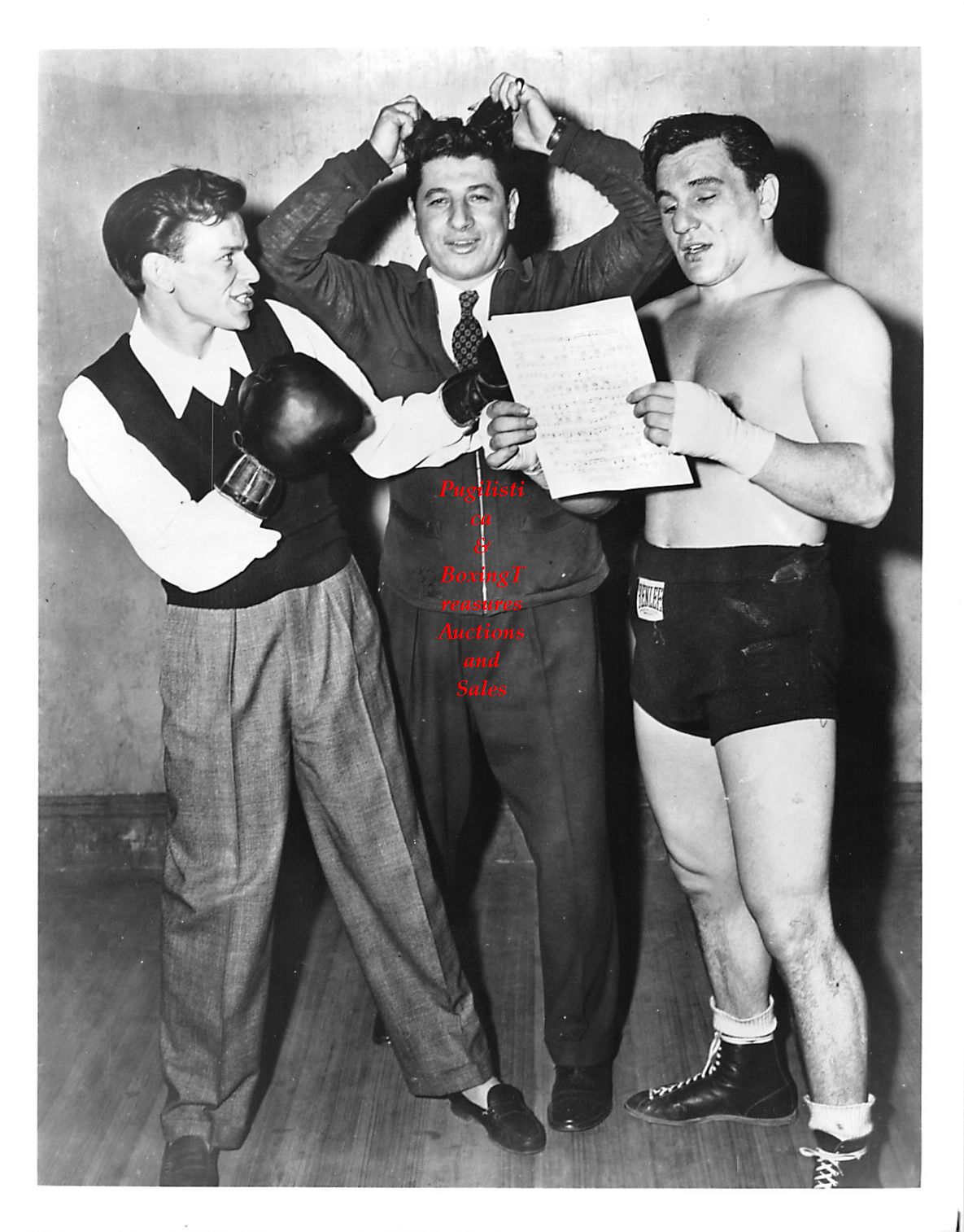 Boxing Photo #101 - Tami Mauriello, Frank Sinatra, Al Silvani