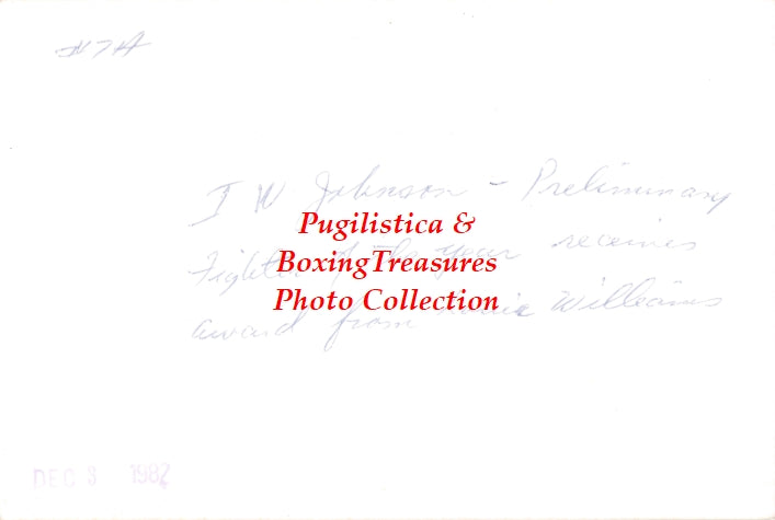 Boxing Photo #1030 - I.W. Johnson, Louie Williams "Preliminary Fighter Of The Year"